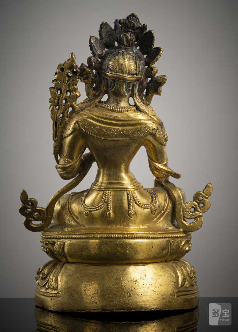 A GILT-BRONZE FIGURE OF SYAMATARA - 图2
